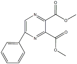 dimethyl 5-phenyl-2,3-pyrazinedicarboxylate Struktur