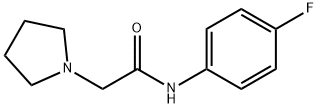 N-(4-fluorophenyl)-2-(1-pyrrolidinyl)acetamide Struktur