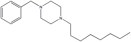 1-benzyl-4-octylpiperazine Struktur