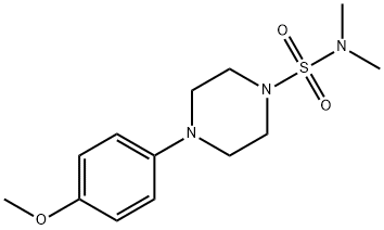 4-(4-methoxyphenyl)-N,N-dimethyl-1-piperazinesulfonamide Struktur