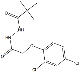 N'-[(2,4-dichlorophenoxy)acetyl]-2,2-dimethylpropanohydrazide Struktur