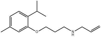 N-allyl-N-[3-(2-isopropyl-5-methylphenoxy)propyl]amine Struktur