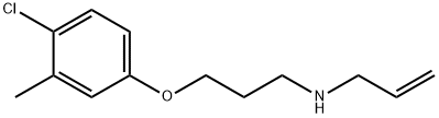 N-allyl-N-[3-(4-chloro-3-methylphenoxy)propyl]amine Struktur