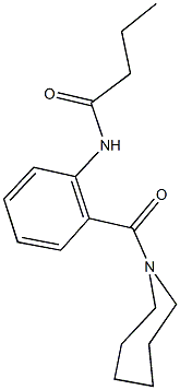 N-[2-(1-azepanylcarbonyl)phenyl]butanamide Struktur