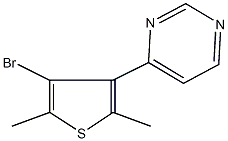 4-(4-bromo-2,5-dimethyl-3-thienyl)pyrimidine Struktur