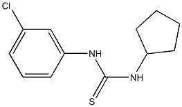 N-(3-chlorophenyl)-N'-cyclopentylthiourea Struktur