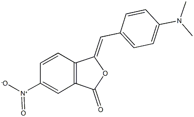 3-[4-(dimethylamino)benzylidene]-6-nitro-2-benzofuran-1(3H)-one Struktur