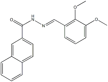 N'-(2,3-dimethoxybenzylidene)-2-naphthohydrazide Struktur