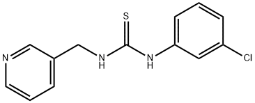 N-(3-chlorophenyl)-N'-(3-pyridinylmethyl)thiourea Struktur