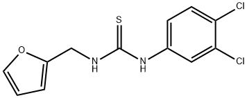 N-(3,4-dichlorophenyl)-N'-(2-furylmethyl)thiourea Struktur