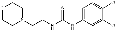 N-(3,4-dichlorophenyl)-N'-[2-(4-morpholinyl)ethyl]thiourea Struktur