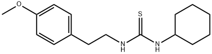 N-cyclohexyl-N'-[2-(4-methoxyphenyl)ethyl]thiourea Struktur