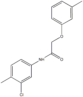 N-(3-chloro-4-methylphenyl)-2-(3-methylphenoxy)acetamide Struktur