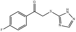 1-(4-fluorophenyl)-2-(4H-1,2,4-triazol-3-ylsulfanyl)ethanone Struktur