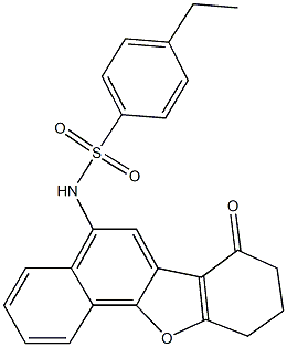 4-ethyl-N-(7-oxo-7,8,9,10-tetrahydronaphtho[1,2-b][1]benzofuran-5-yl)benzenesulfonamide Struktur