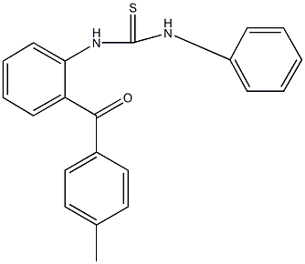 N-[2-(4-methylbenzoyl)phenyl]-N'-phenylthiourea Struktur