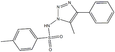 4-methyl-N-(5-methyl-4-phenyl-1H-1,2,3-triazol-1-yl)benzenesulfonamide Struktur