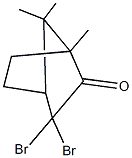 3,3-dibromo-1,7,7-trimethylbicyclo[2.2.1]heptan-2-one Struktur