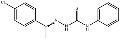 1-(4-chlorophenyl)ethanone N-phenylthiosemicarbazone Struktur