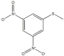 1-(methylsulfanyl)-3,5-dinitrobenzene Struktur