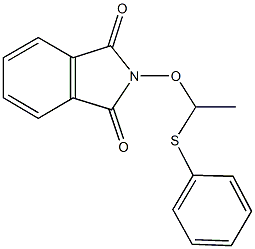 2-[1-(phenylsulfanyl)ethoxy]-1H-isoindole-1,3(2H)-dione Struktur