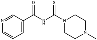 N-[(4-methyl-1-piperazinyl)carbothioyl]nicotinamide Struktur