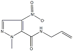 N-allyl-4-nitro-1-methyl-1H-pyrazole-5-carboxamide Struktur