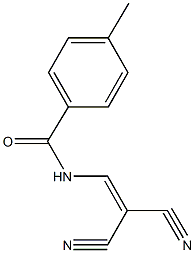 N-(2,2-dicyanovinyl)-4-methylbenzamide Struktur