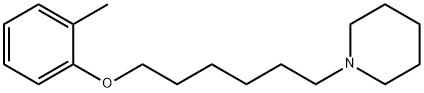 2-methylphenyl 6-(1-piperidinyl)hexyl ether Struktur