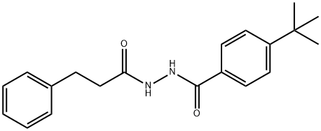 4-tert-butyl-N'-(3-phenylpropanoyl)benzohydrazide Struktur