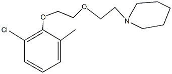 1-{2-[2-(2-chloro-6-methylphenoxy)ethoxy]ethyl}piperidine Struktur