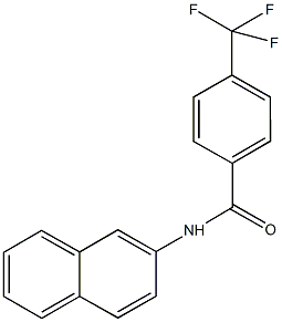 N-(2-naphthyl)-4-(trifluoromethyl)benzamide Struktur