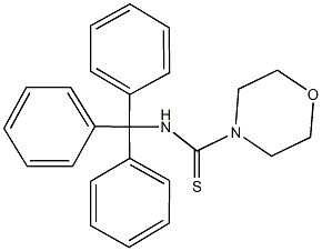 N-trityl-4-morpholinecarbothioamide Struktur