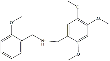 N-(2-methoxybenzyl)(2,4,5-trimethoxyphenyl)methanamine Struktur