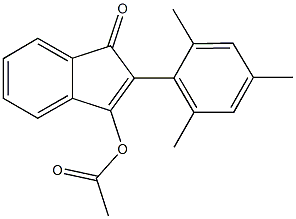 2-mesityl-1-oxo-1H-inden-3-yl acetate Struktur