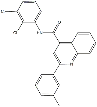 N-(2,3-dichlorophenyl)-2-(3-methylphenyl)-4-quinolinecarboxamide Struktur