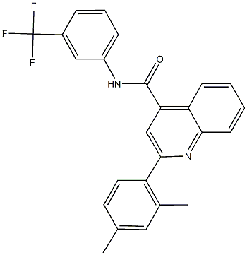 2-(2,4-dimethylphenyl)-N-[3-(trifluoromethyl)phenyl]-4-quinolinecarboxamide Struktur