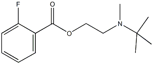 2-[tert-butyl(methyl)amino]ethyl 2-fluorobenzoate Struktur