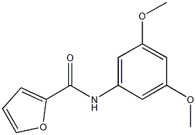 N-(3,5-dimethoxyphenyl)-2-furamide Struktur