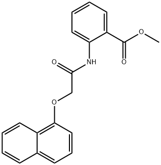 methyl 2-{[(1-naphthyloxy)acetyl]amino}benzoate Struktur