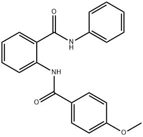 2-[(4-methoxybenzoyl)amino]-N-phenylbenzamide Struktur