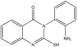 3-(2-aminophenyl)-2-sulfanylquinazolin-4(3H)-one Struktur