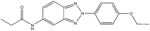 N-[2-(4-ethoxyphenyl)-2H-1,2,3-benzotriazol-5-yl]propanamide Struktur