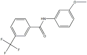 N-(3-methoxyphenyl)-3-(trifluoromethyl)benzamide Struktur