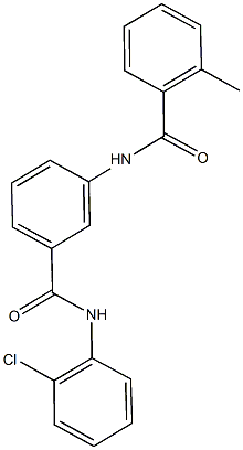 N-{3-[(2-chloroanilino)carbonyl]phenyl}-2-methylbenzamide Struktur