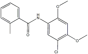 N-(5-chloro-2,4-dimethoxyphenyl)-2-methylbenzamide Struktur