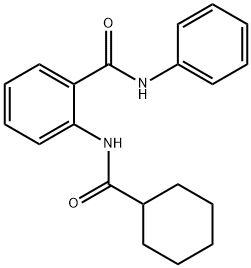 2-[(cyclohexylcarbonyl)amino]-N-phenylbenzamide Struktur