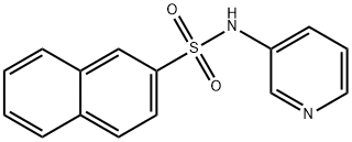 N-(3-pyridinyl)-2-naphthalenesulfonamide Struktur