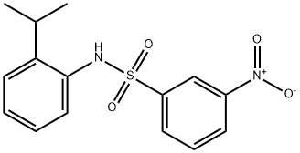 3-nitro-N-(2-isopropylphenyl)benzenesulfonamide Struktur