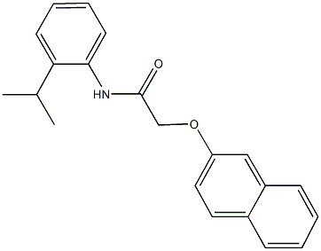 N-(2-isopropylphenyl)-2-(2-naphthyloxy)acetamide Struktur